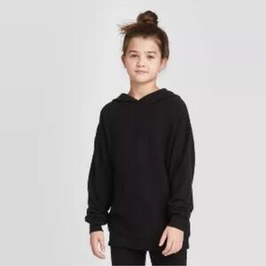 Art Class Kids Black Pullover Hoodie, Size Small